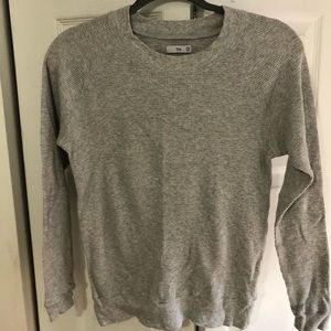 ARITZIA TNA waffle knit gray longsleeve
